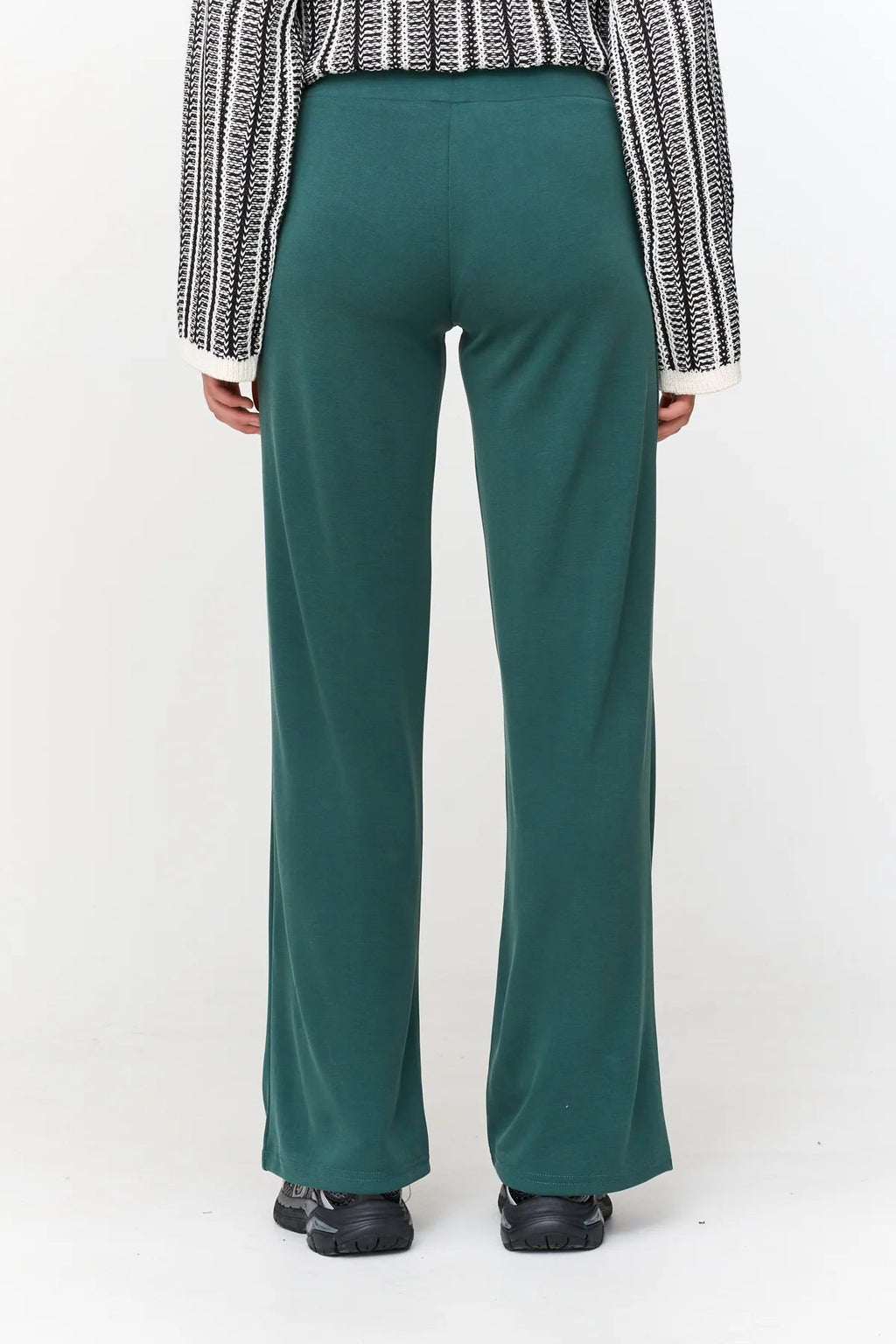 24 Colours Modal Pull - on Pants - Green - Kubanna