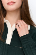 24 Colours Polo Sweater - Green - Kubanna