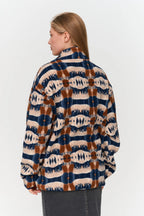 24 Colours Printed Fleece Sweater - Beige - Kubanna