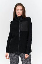 24 Colours Teddy Fleece Vest - Black - Kubanna