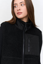 24 Colours Teddy Fleece Vest - Black - Kubanna