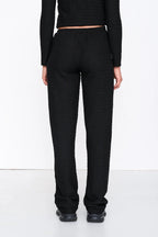 24 Colours Textured Pants - Black - Kubanna