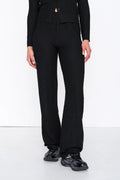 24 Colours Textured Pants - Black - Kubanna