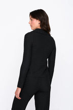24 Colours Textured Shirt - Black - Kubanna