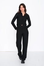 24 Colours Textured Shirt - Black - Kubanna