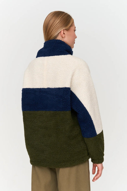 24 Colours Turtleneck Fleece Pullover - Multicolor - Kubanna