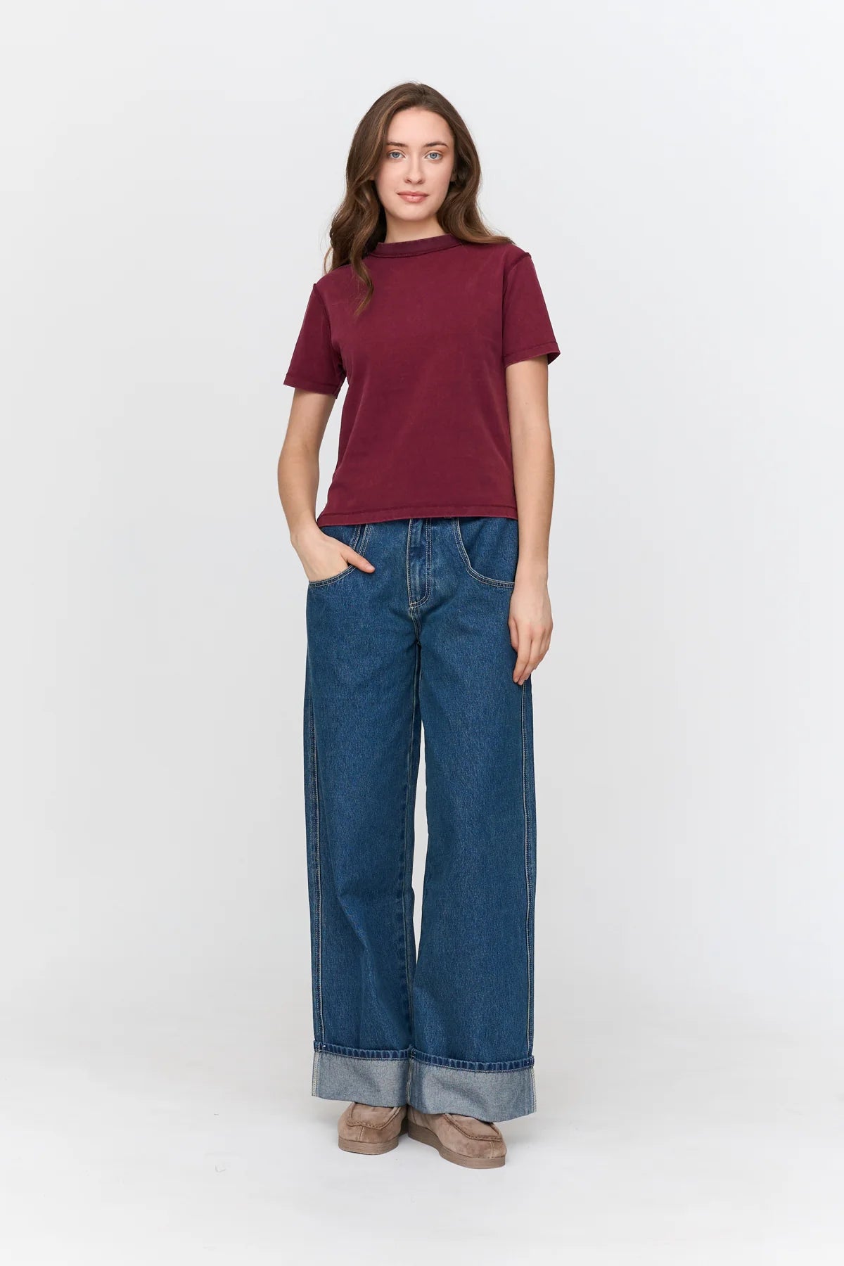 24 Colours Washed - out T-shirt - Red - Kubanna