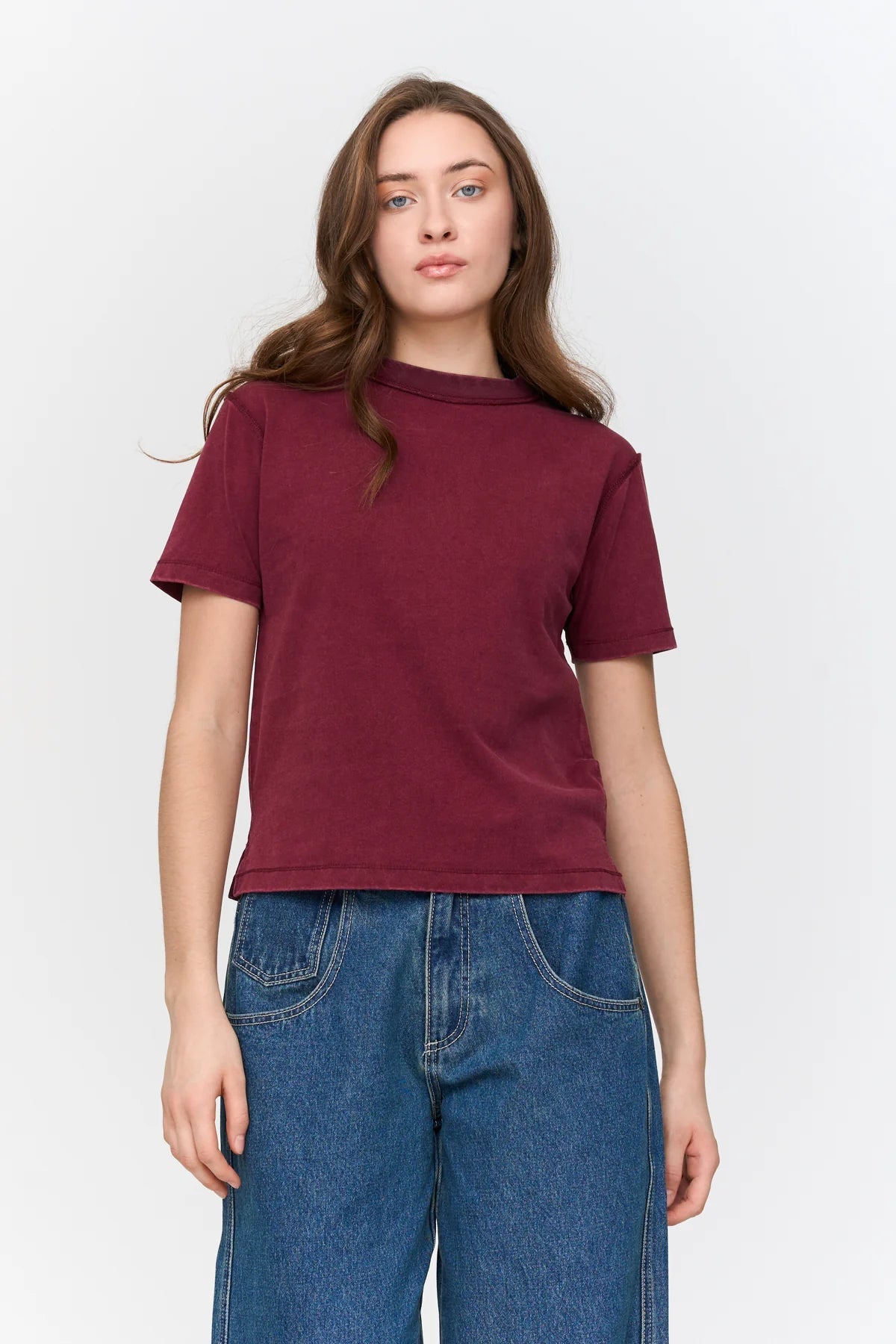 24 Colours Washed - out T-shirt - Red - Kubanna