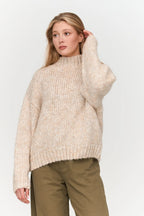 24 Colours Wool Sweater - Beige Melange - Kubanna