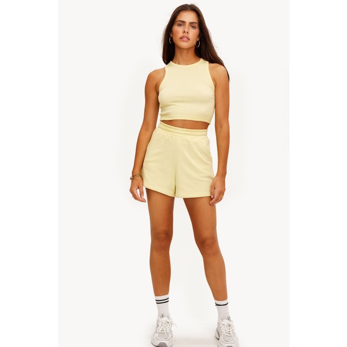 IN STORE ONLY - STAY RIGHT HERE - YELLOW LIGHT Light yellow singlet