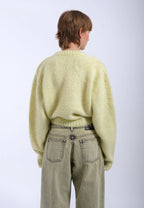 Dr. Denim Betty Cardigan - Brushed Light Yellow - Kubanna