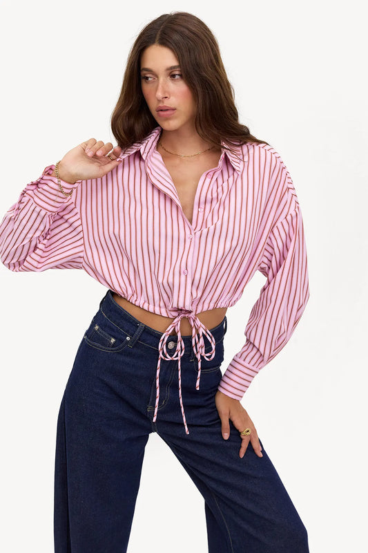 IN STORE ONLY - Nightly call - Pink Blouse