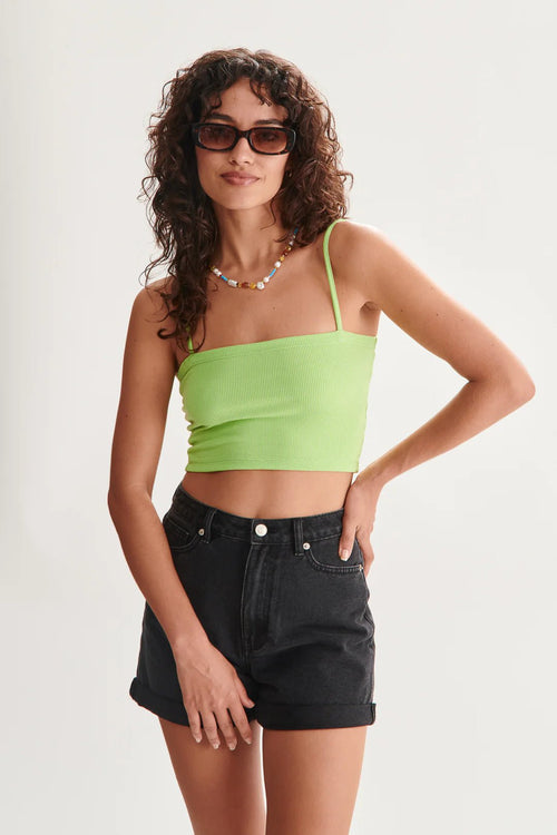 24 Colours Crop Top - Green - Kubanna