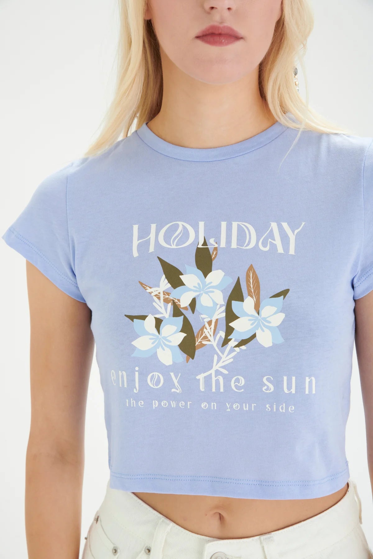 24 colours T-shirt with Print - Blue - Kubanna