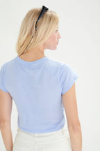 24 colours T-shirt with Print - Blue - Kubanna