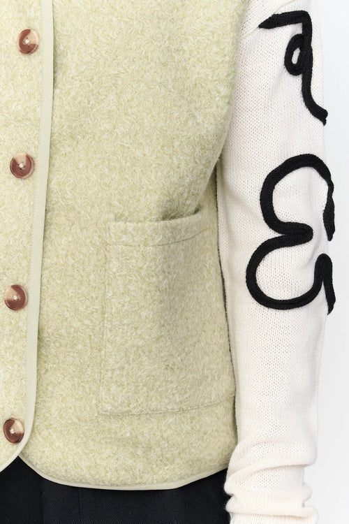 24Colours Fluffy Vest - Green - Kubanna