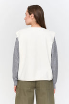 24Colours Fluffy Vest - White - Kubanna