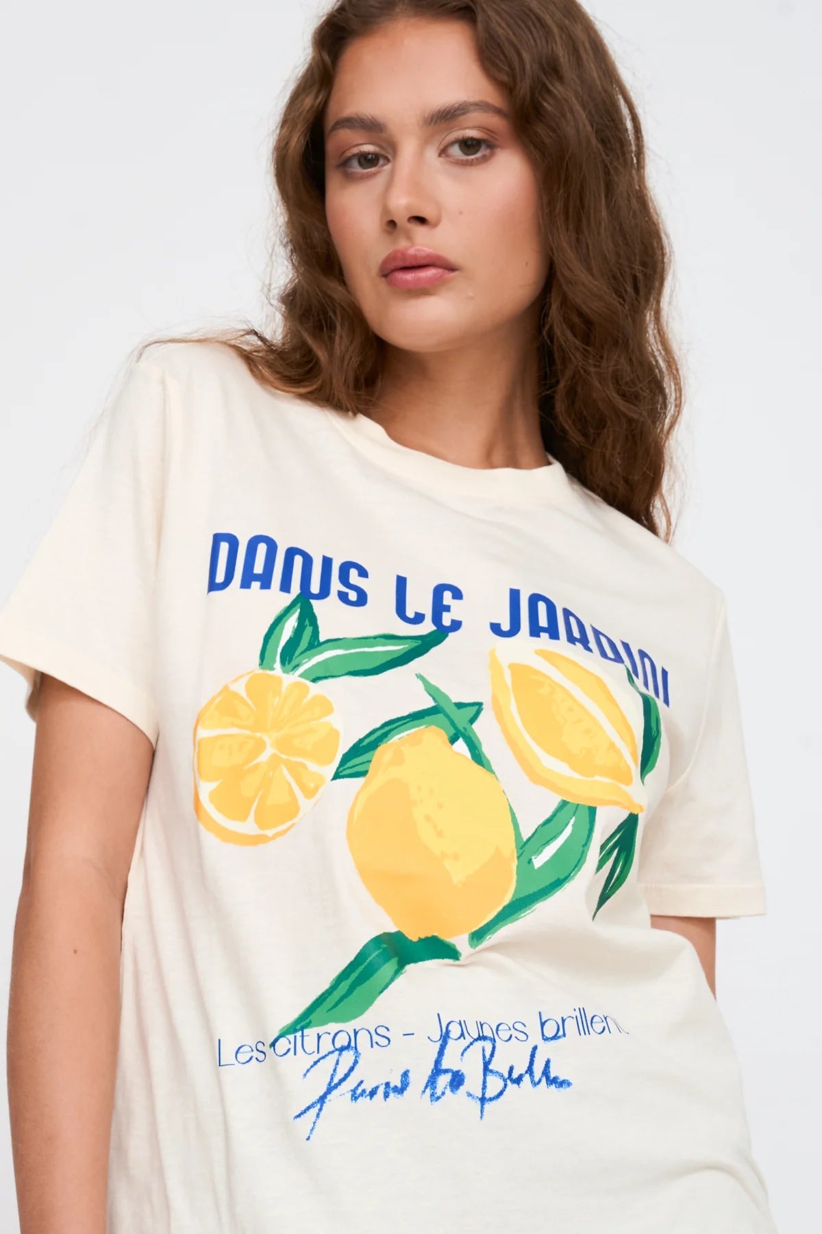 24Colours Lemon Tee - White - Kubanna