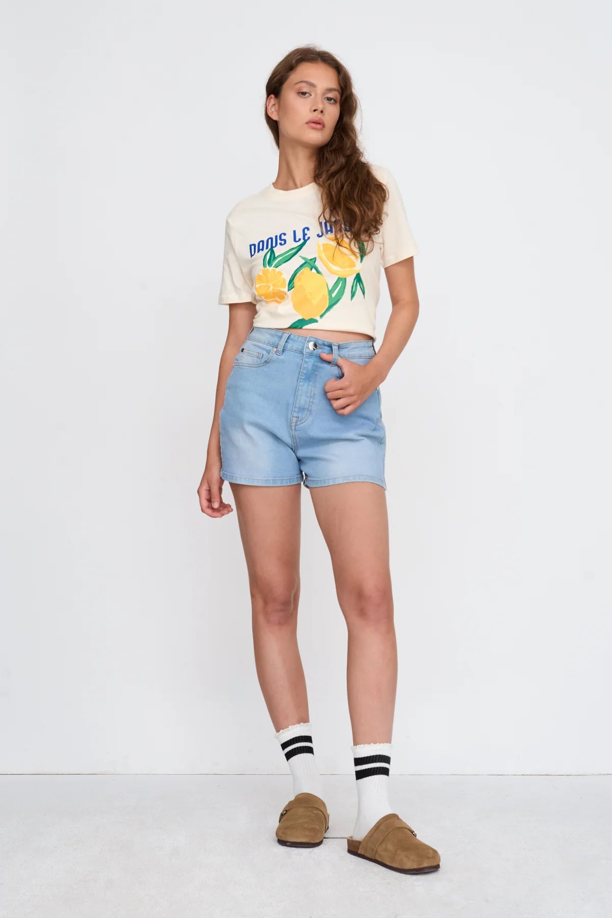 24Colours Lemon Tee - White - Kubanna