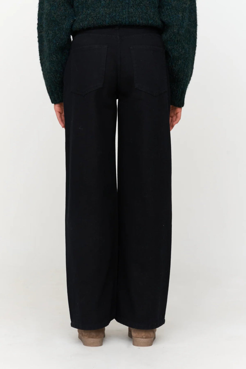 24Colours Straight Trousers - Black - Kubanna