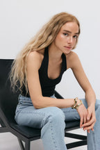 Gina tricot Halterneck top - Black - Kubanna