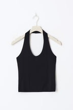 Gina tricot Halterneck top - Black - Kubanna