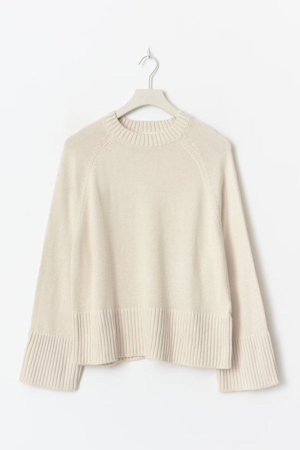 Gina Tricot Round Neck Knitted Sweater - Off-White - Kubanna