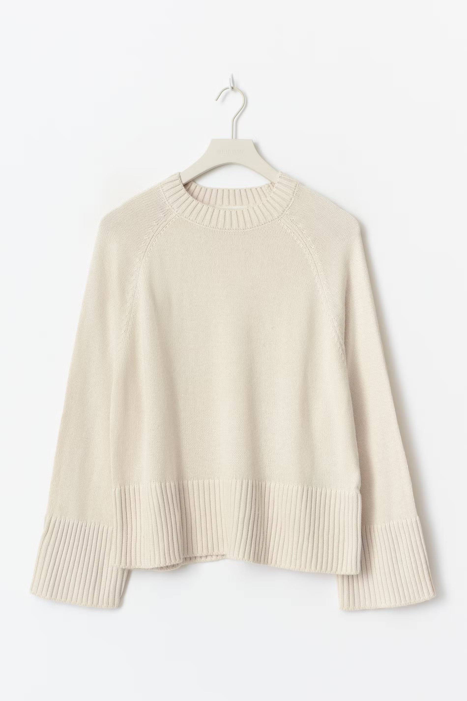 Gina Tricot Round Neck Knitted Sweater - Off-White - Kubanna