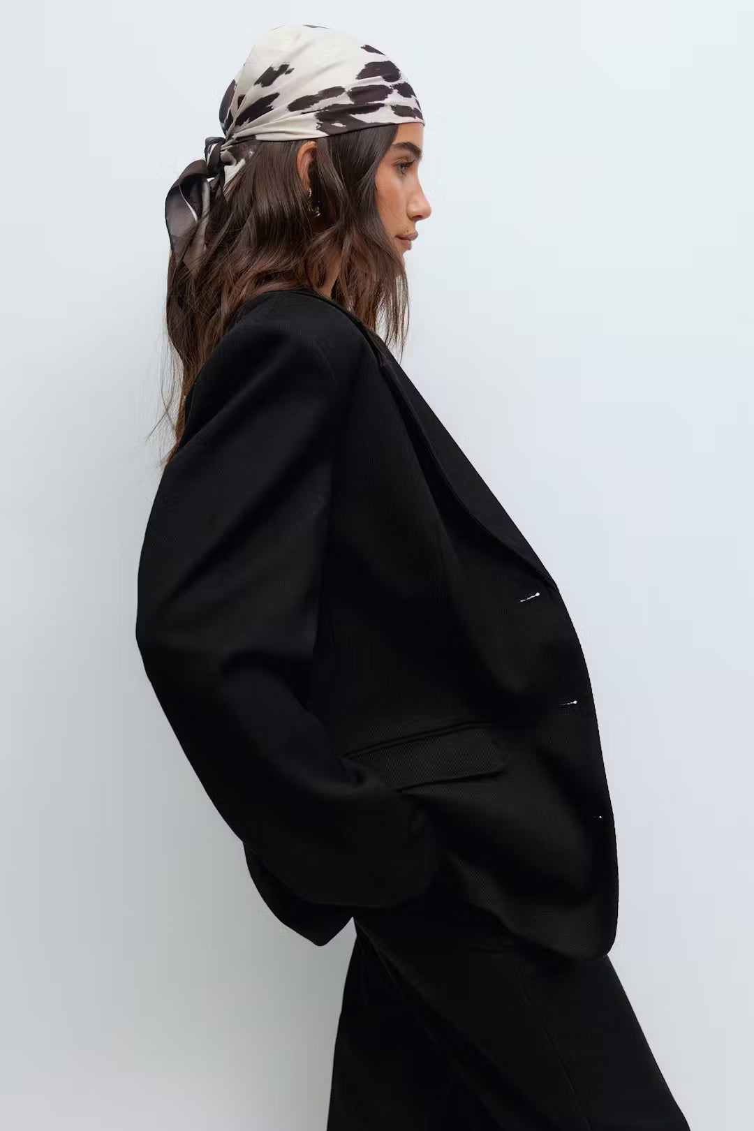 Gina Tricot Twill Blazer - Black
