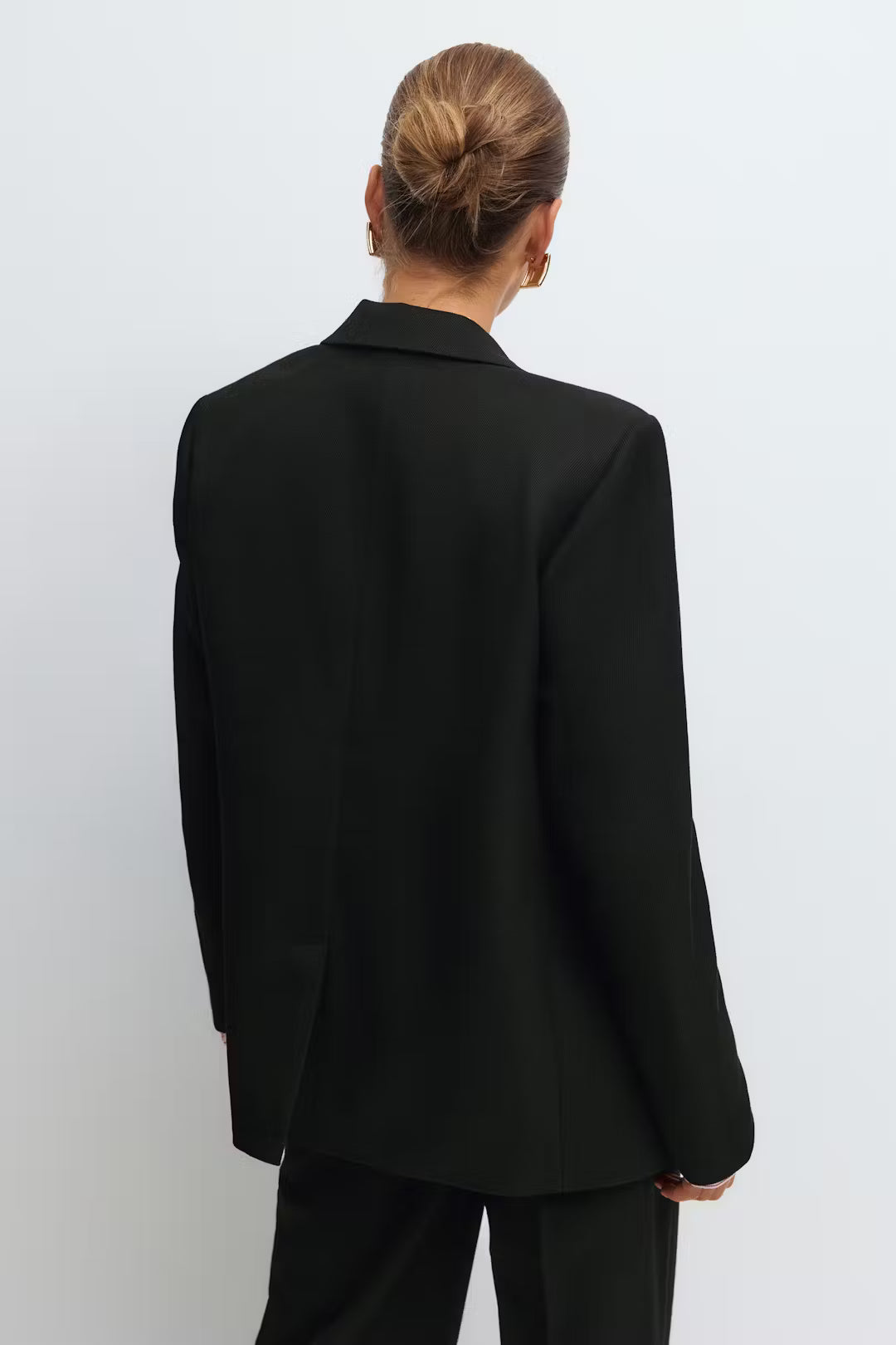 Gina Tricot Twill Blazer - Black