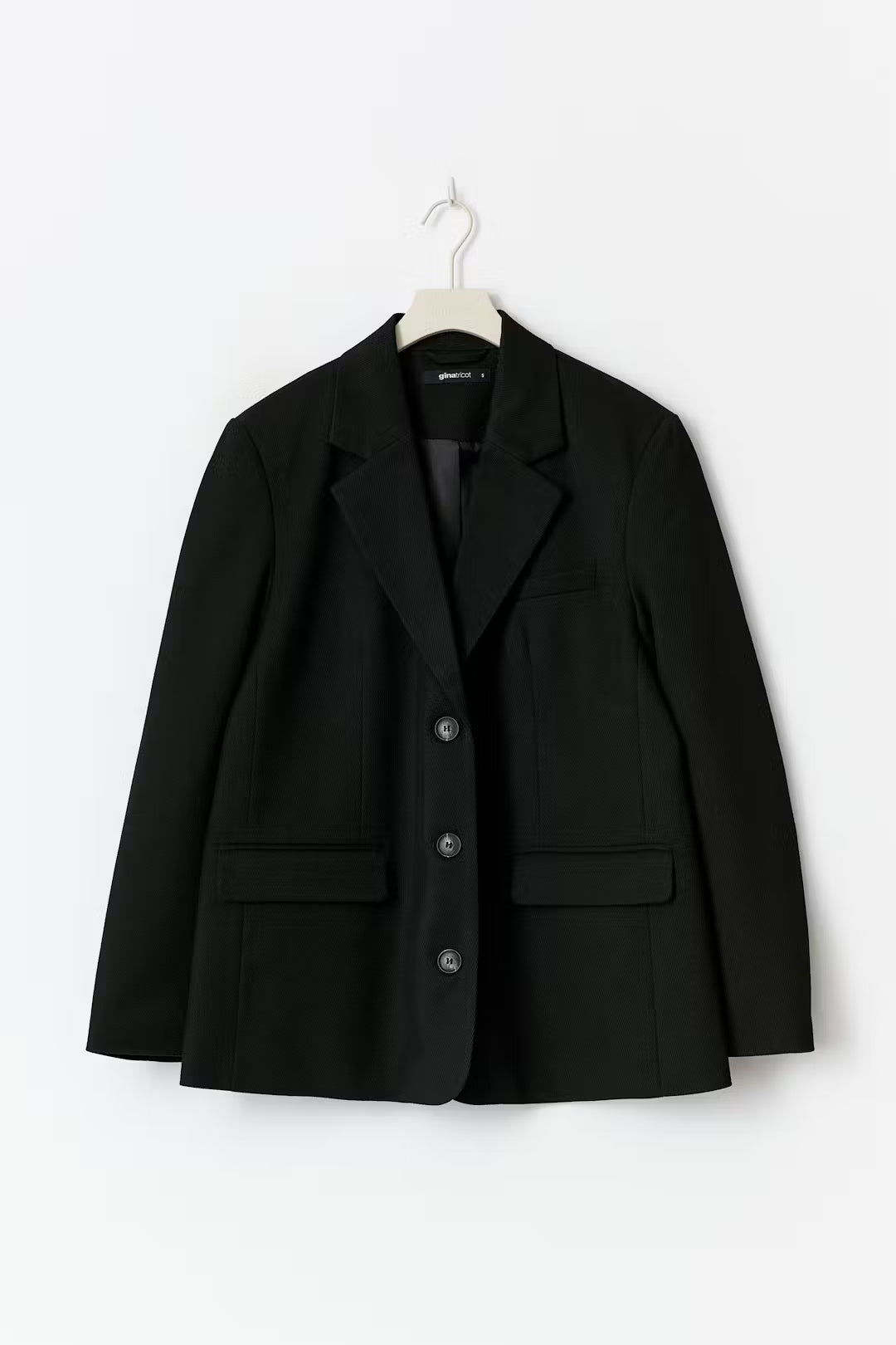 Gina Tricot Twill Blazer - Black