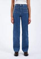 Dr. Denim Moxy Straight Patch Pocket Jeans - Cape Mid Retro - Kubanna