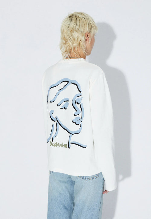 Dr. Denim Kath Longsleeve - White