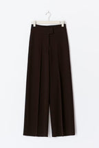 Gina Tricot Jersey Tailored Trouseres - Brown - Kubanna