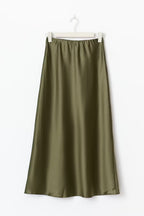 Gina tricot Satin skirt - Khaki - Kubanna