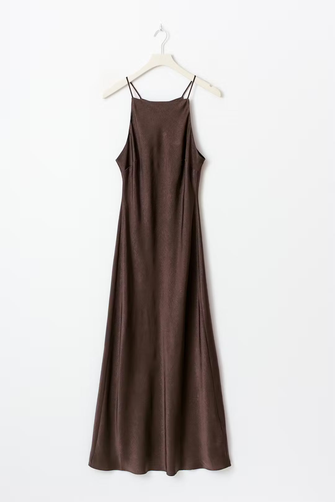 Gina Tricot Crinkle Maxi Dress - Brown