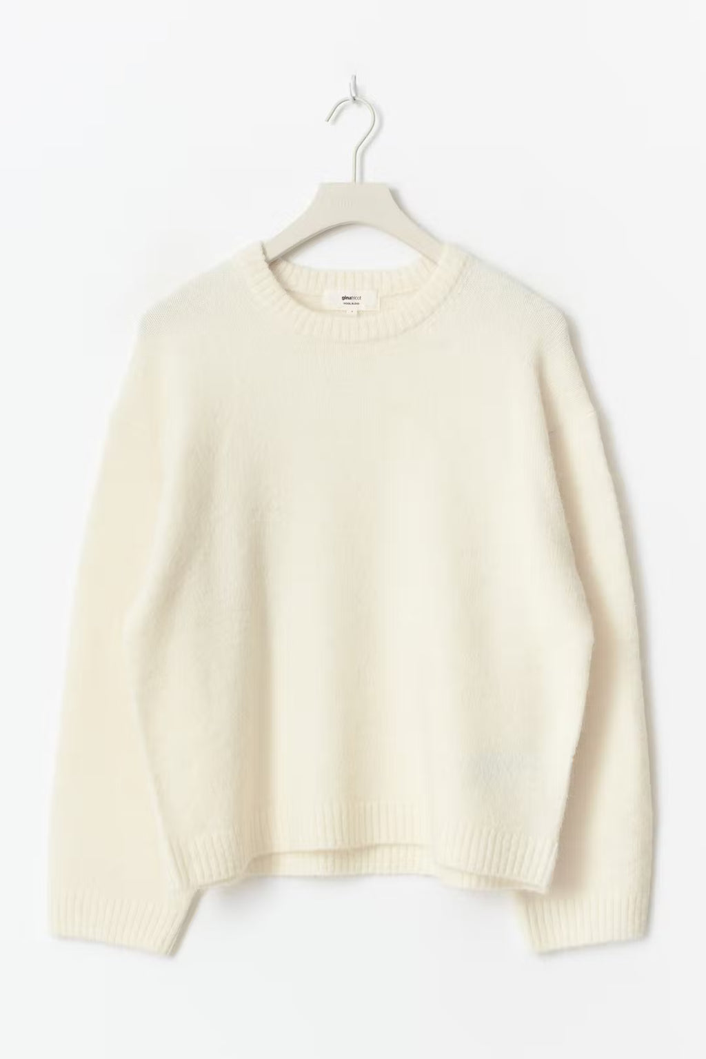 Gina Tricot Crew Neck Knitted Sweater - Off-white