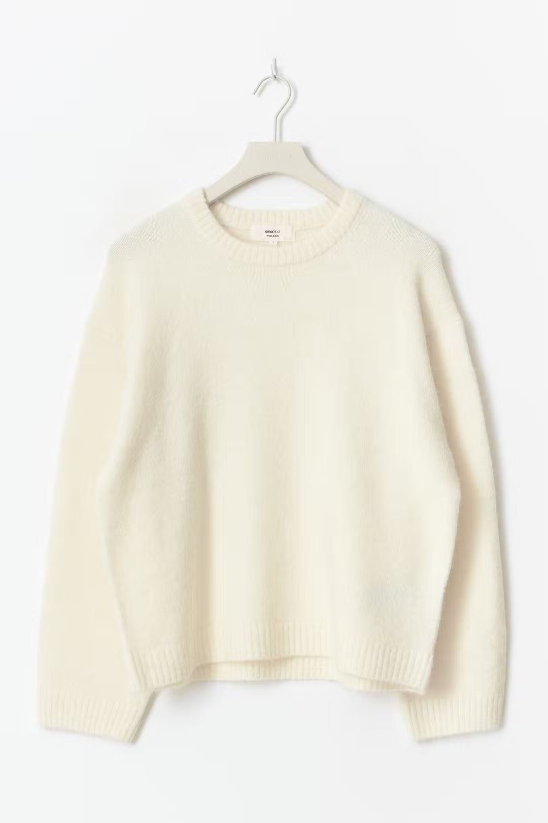Gina Tricot Crew Neck Knitted Sweater - Off-white