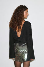 Gina Tricot Sequin Mini Skirt - Green - Kubanna