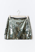 Gina Tricot Sequin Mini Skirt - Green - Kubanna