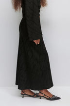 Gina Tricot Structured Skirt - Black - Kubanna