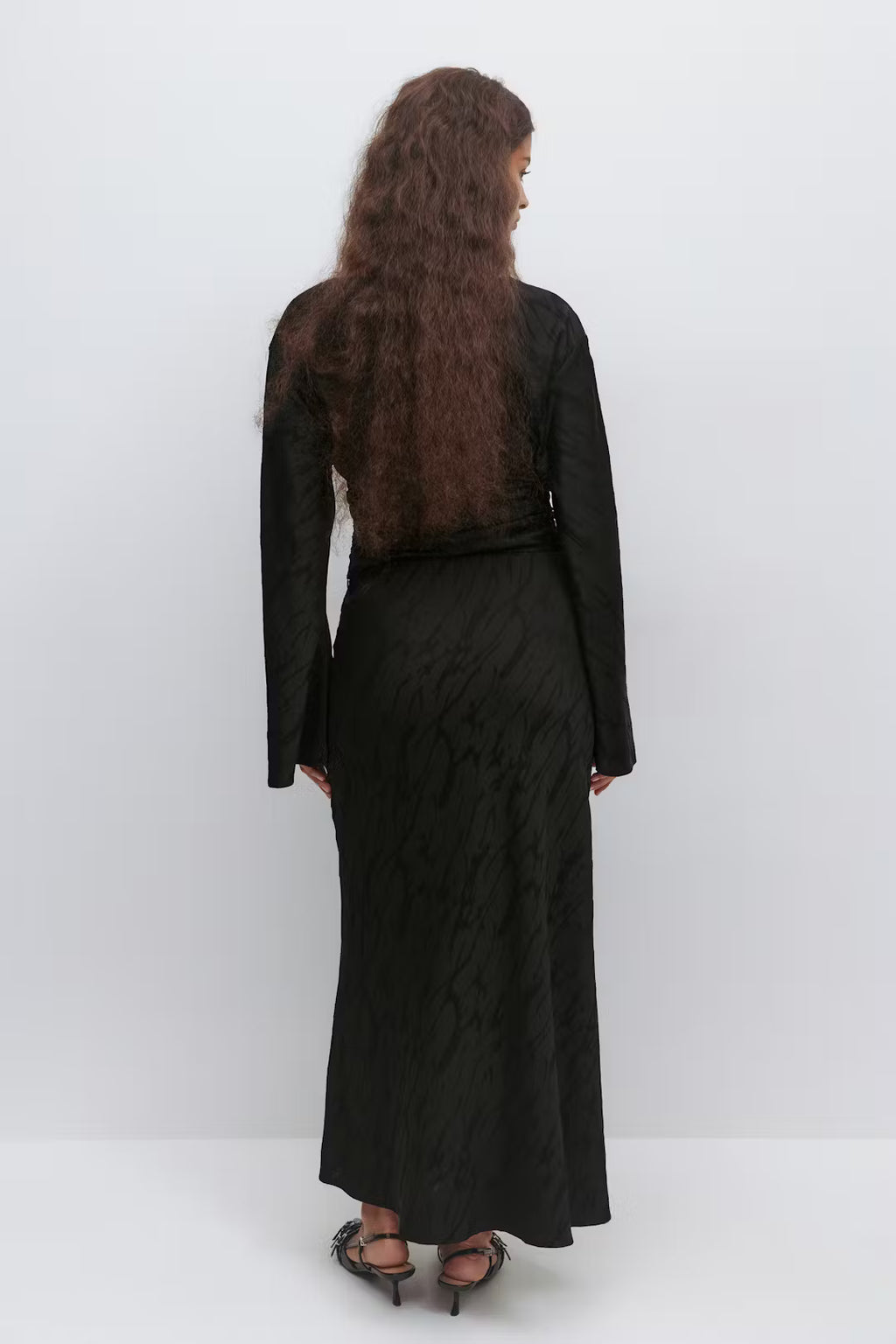 Gina Tricot Structured Skirt - Black - Kubanna