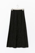 Gina Tricot Structured Skirt - Black - Kubanna