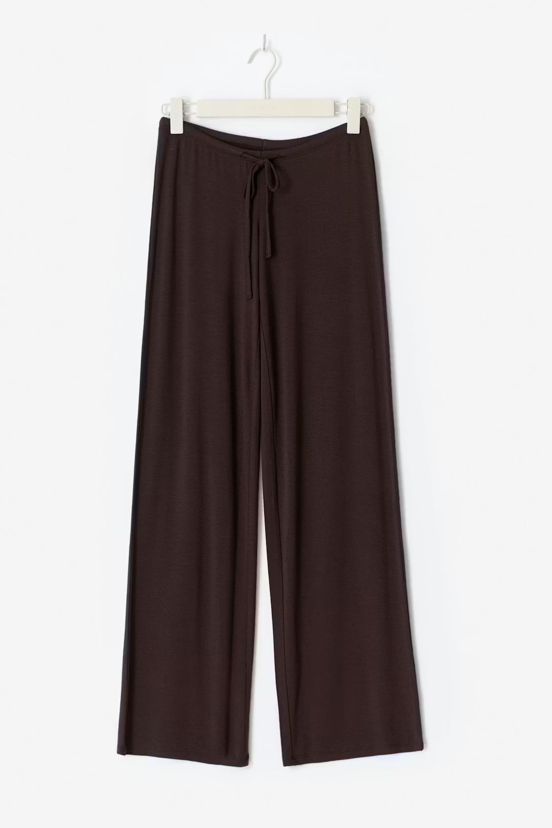 Gina Tricot Low Waist Loungewear Trousers - Chocolate Plum - Kubanna