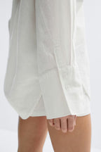 Gina Tricot | Oversized Linen Blend Shirt - White