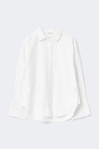 Gina Tricot | Oversized Linen Blend Shirt - White