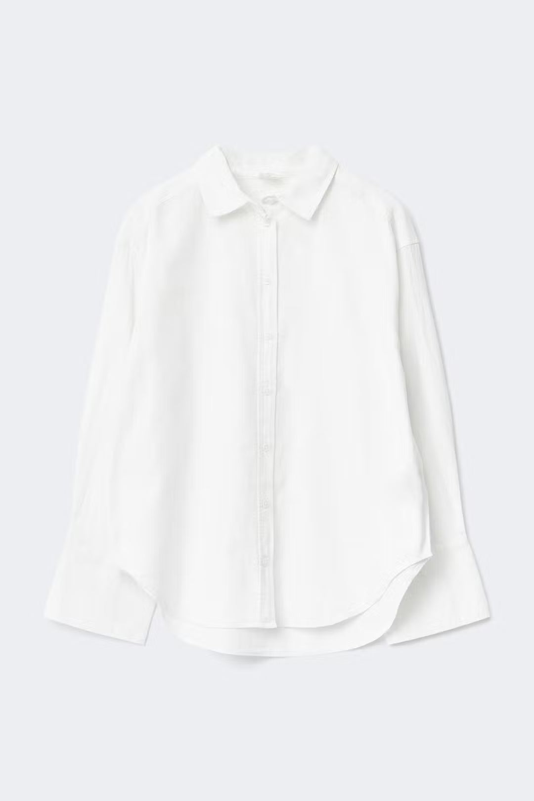 Gina Tricot | Oversized Linen Blend Shirt - White