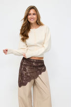Gina Tricot | Shaped Knitted Cardigan - Gardenia