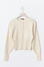 Gina Tricot | Shaped Knitted Cardigan - Gardenia