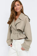 Gina Tricot | Short Belted Trench Coat - Beige